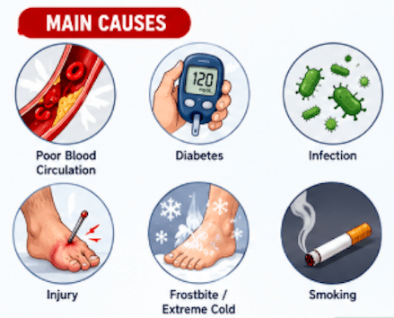 Main Causes of Gangrene