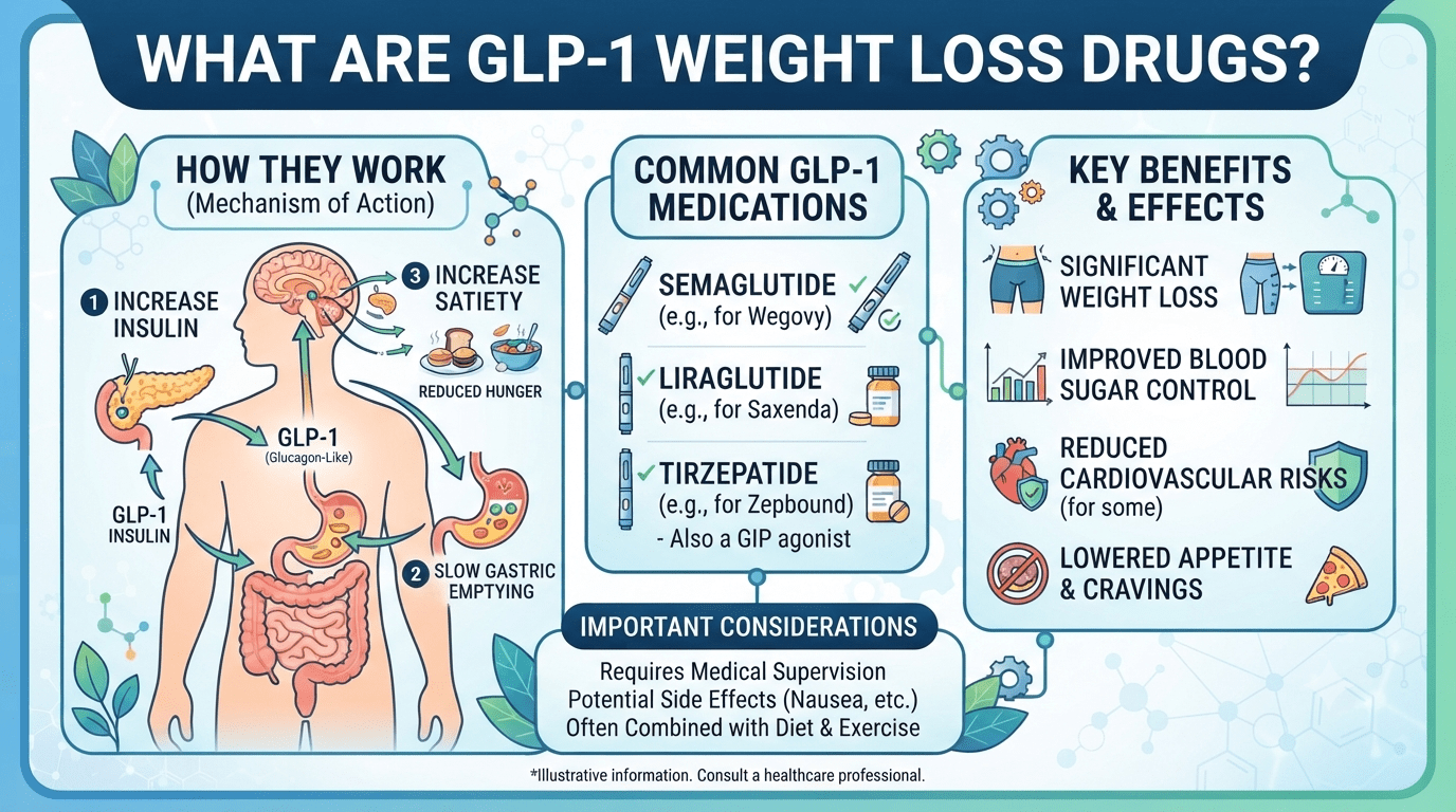 GLP-1 Weight Loss Drugs: Benefits, Side Effects & What You Need to Know in 2026 17 What Are GLP-1 Weight Loss Drugs