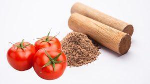 Tomato and sandalwood for skin tone