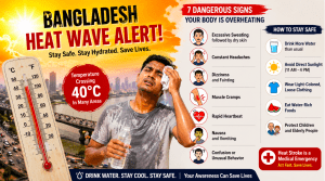 Read more about the article Heat Wave Alert: 7 Dangerous Signs Your Body Is Overheating in Bangladesh’s Extreme Summer
